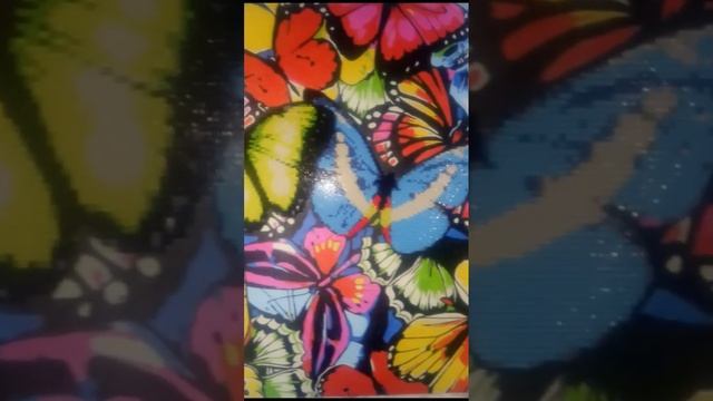 Алмазная вышивка 2 в 1  Рисование по номерам/// Бабочки///
