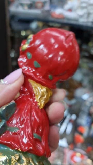 Статуэтка,  фигурка. Девочка с собачкой. Колкий пласти?