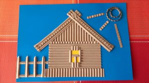 🚀Строительство и украшение дома. Изба из гофрокартона