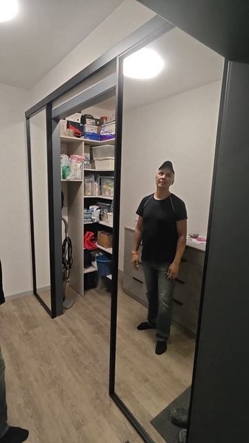 invisible откатная двойная алюминиевая Profildoors