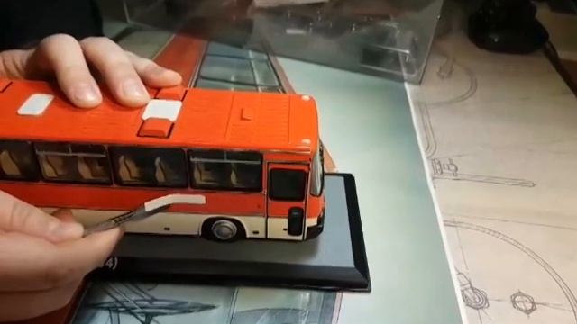 Отделение таблички от кузова модели автобуса IKARUS 250.59 смотреть онлайн