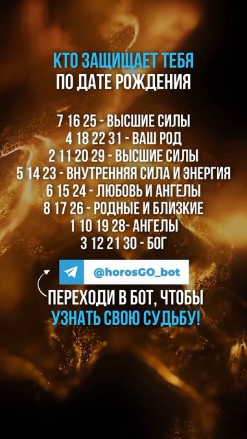 Кто защищает тебя по дате рождения? #гороскоп #знакизо?