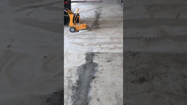 Шлифовка бетонного пола. Подготовка бетона под укладку промышленного полимерного покрытия. смотреть онлайн