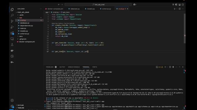 CRUD приложение на Fastapi | CRUD с SQLALCHEMY и POSTGRES смотреть онлайн