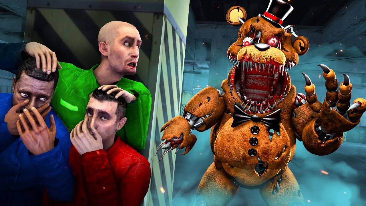 АНИМАТРОНИКИ ПУГАЮТ НАС! ПРЯТКИ НА ПАРКОВКЕ В Garry`s Mod смотреть онлайн