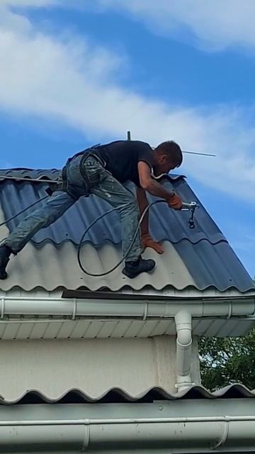 Покрасим Шиферную Крышу в Графитовый цвет. 0973264349 Киев