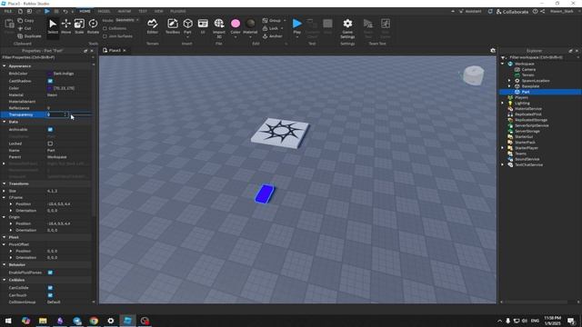 RobloxStudio - Базовое обучение LUA + Роблокс #1 Рабочая област?