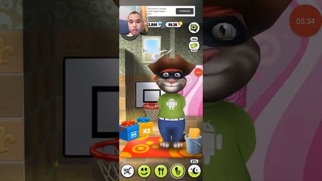 Мой Говорящий Том Новый 100 уровень