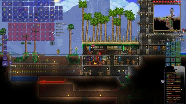 Terraria (Expert\Hardcore V.1.3.0.8). Прохождение. День 8. Часть 2. (на русском)