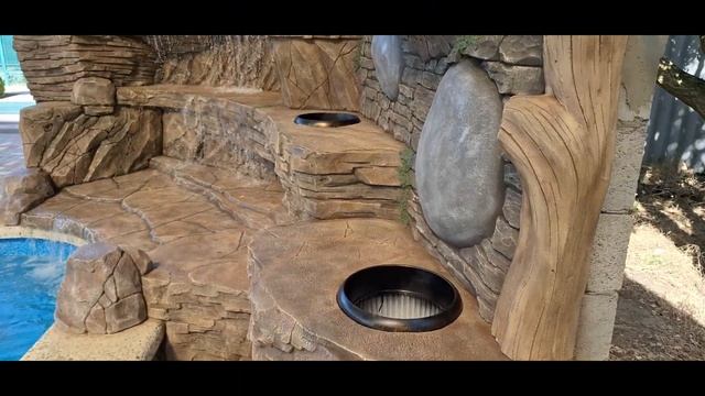 Водопад из арт бетона