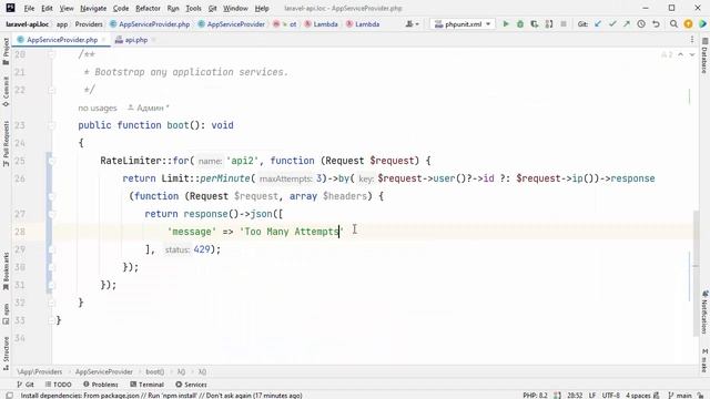 Laravel REST API. Защита маршрутов. Урок 8 смотреть онлайн