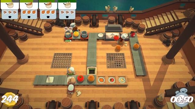 Overcooked! - Мир 1 [Часть 1] (4 PLAYERS)