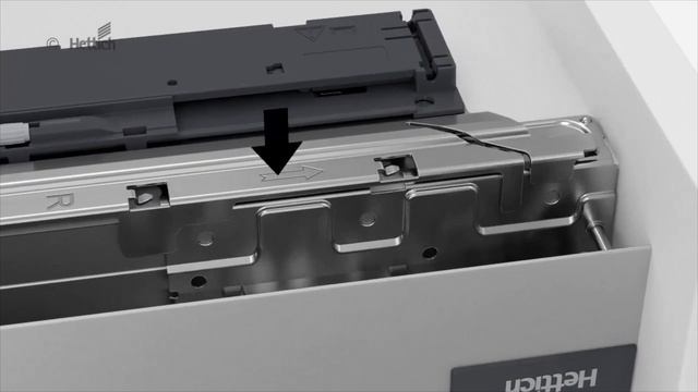 Монтаж механизма Push To Open Silent для выдвижного ящика HETTICH ArciTech смотреть онлайн