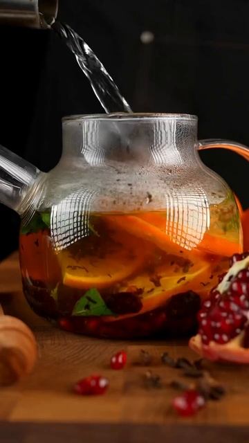 Чай с гранатом и цитрусовыми смотреть онлайн