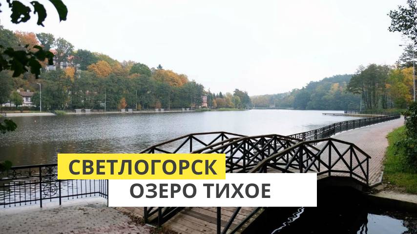 Прогулка по Светлогорску. Озеро Тихое смотреть онлайн