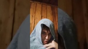 бабушка и внук:баня.