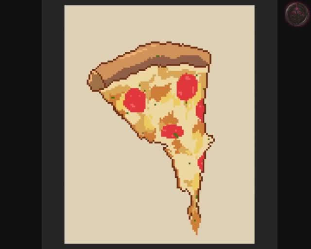 Пицца ► Pixel Art   [#draw #digitalart  #art #photoshop]