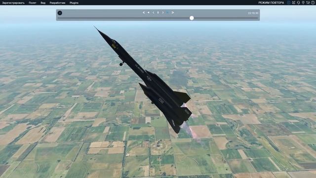 Lockheed SR 71 Blackbird в игре X Plane 11 смотреть онлайн