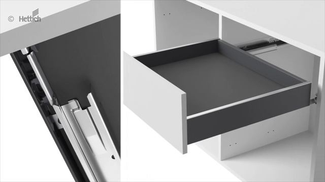 Монтаж выдвижного ящика HETTICH AvanTech YOU смотреть онлайн