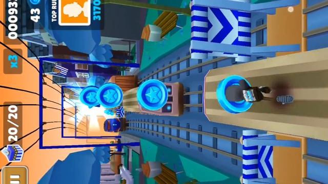 Играю в Subway Surfers смотреть онлайн