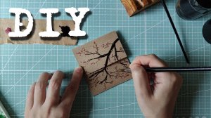 Декор конверта росписью