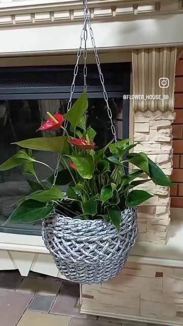 плету кашпо из искусственного ротанга 🧺🌺❤️
