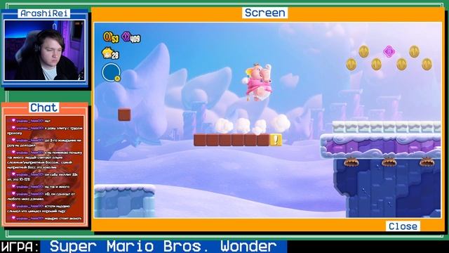 Исследование заснеженной части пика Пух-Пух | Super Mario Bros. Wonder | #5