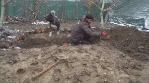 ХАКАН  Тёплое укрытие для выживания из глины и дерева. Естественный подогреваемый бассейн. Снежный к