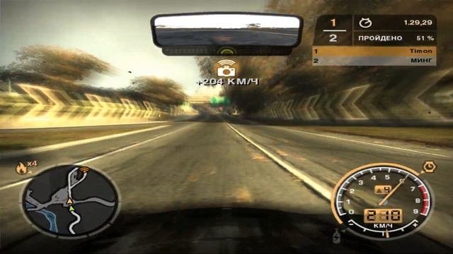 Need for speed Most wanted 2005 Гонка с Мингом за 6 место смотреть онлайн