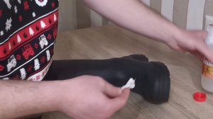 Как легко и просто исправить порез сапог из ЭВА