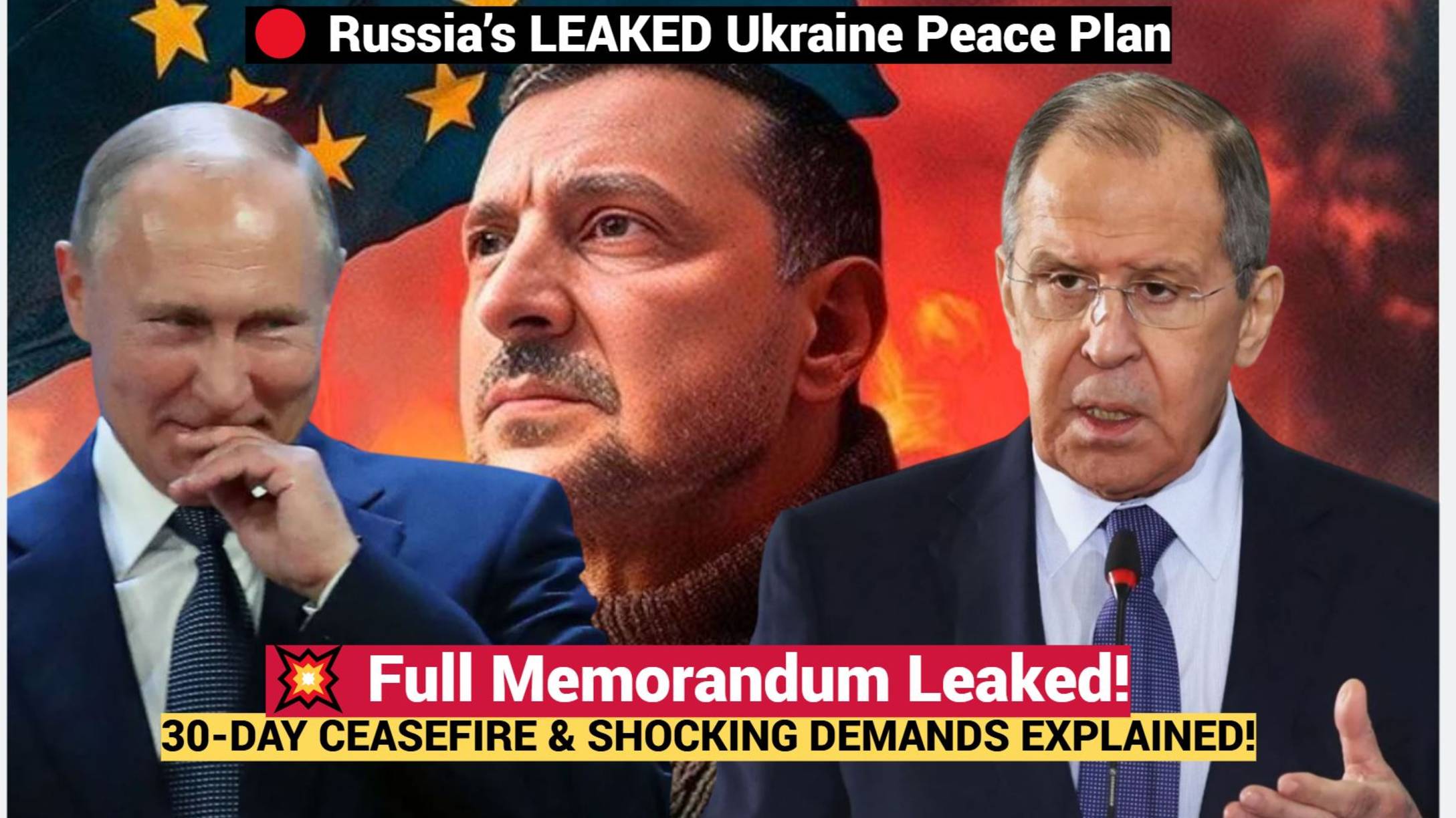 💥Russia’s Leaked Peace Plan For Ukraine Revealed: Ceasefire, Elections, And Full Withdrawal Demands