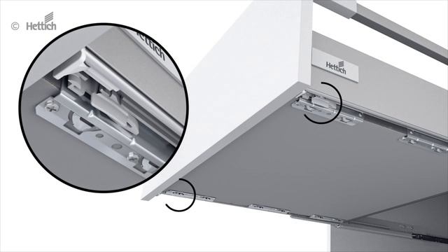 Демонтаж выдвижного ящика HETTICH InnoTech Atira смотреть онлайн
