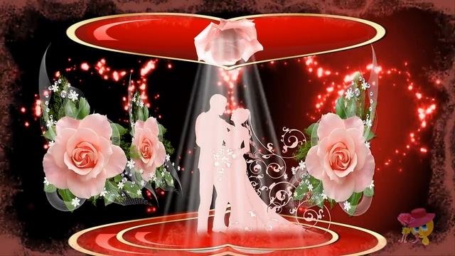 Яркий и красивый свадебный футаж!