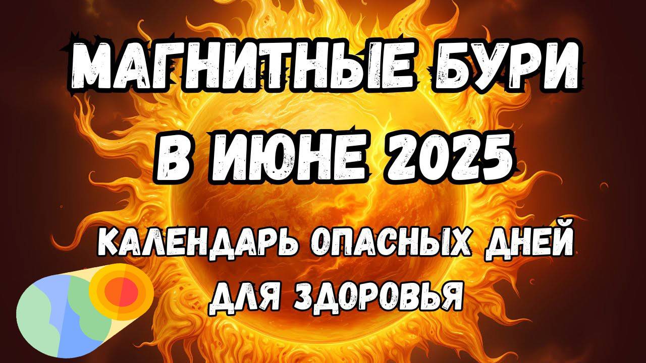 МАГНИТНЫЕ БУРИ В Июне 2025. НЕБЛАГОПРИЯТНЫЕ ДНИ В ИЮНЕ 2025 смотреть онлайн