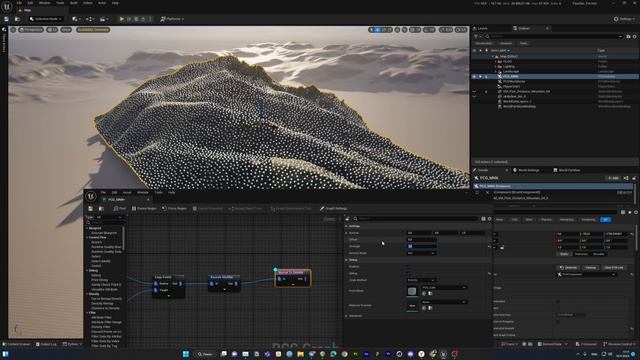 Unreal Engine 5 PCG Scatter Points on Mesh: Легкий способ генерации точек смотреть онлайн