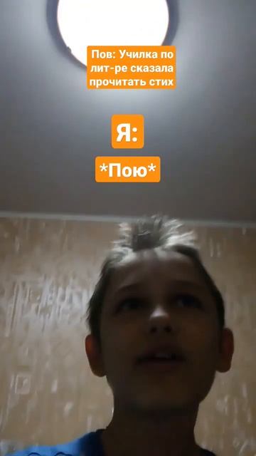 Пов: Училка по литературе сказала прочитать стих 