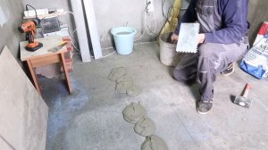 Укладка керамогранита прямо на бетонную плиту ч.1