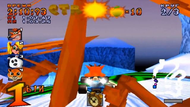 Crash Team Racing. Приключения. Парк ледника: Жетоны CTR. смотреть онлайн