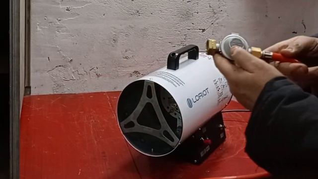 Распоковка и запуск тепловой пушки!!!