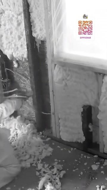 ППУ утепление - ЭТО БЫСТРО! #ПРОЦЕСС #утепление #пенопо?