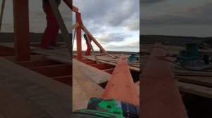 Шатровая крыша запил диагональных стропил