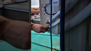 как запустить фреон в кондиционер и отсоединить серви