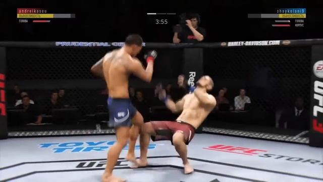 16 лучших нокаутов за всю историю игры UFC3