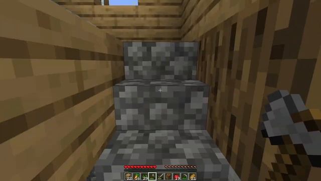 Майнкрафт. Выживание в плоском мире.№1 (Лутаем деревни смотреть онлайн