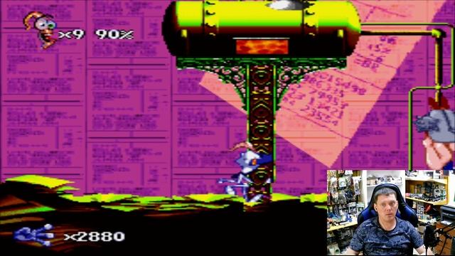 Earthworm Jim-2 SNES Прохождение 2 Full Screen