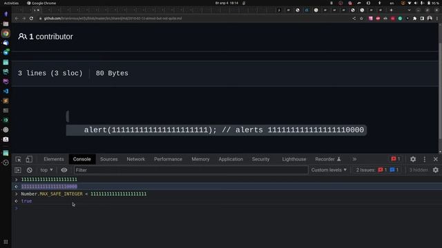 Этот странный JavaScript #87. Слишком большие числа смотреть онлайн