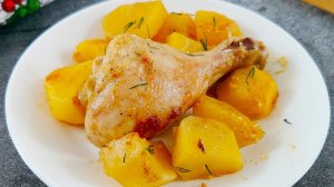 Куриные ножки с картошкой. Очень вкусный вариант приготовления