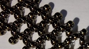 Браслетик  сеточка из бисера. МК