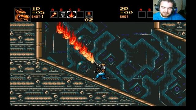 ♥ Прохождение Contra - Hard Corps #3 ♥ Новая концовка за персонажа Fang ♥DedSad ♥ Ретро ♥ SEGA
