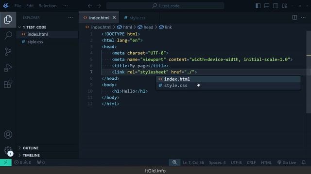 Пишем первый код на HTML+CSS. Первые шаги сайтостроения смотреть онлайн